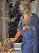 Fra Filippo Lippi Details of The Annunciation painting